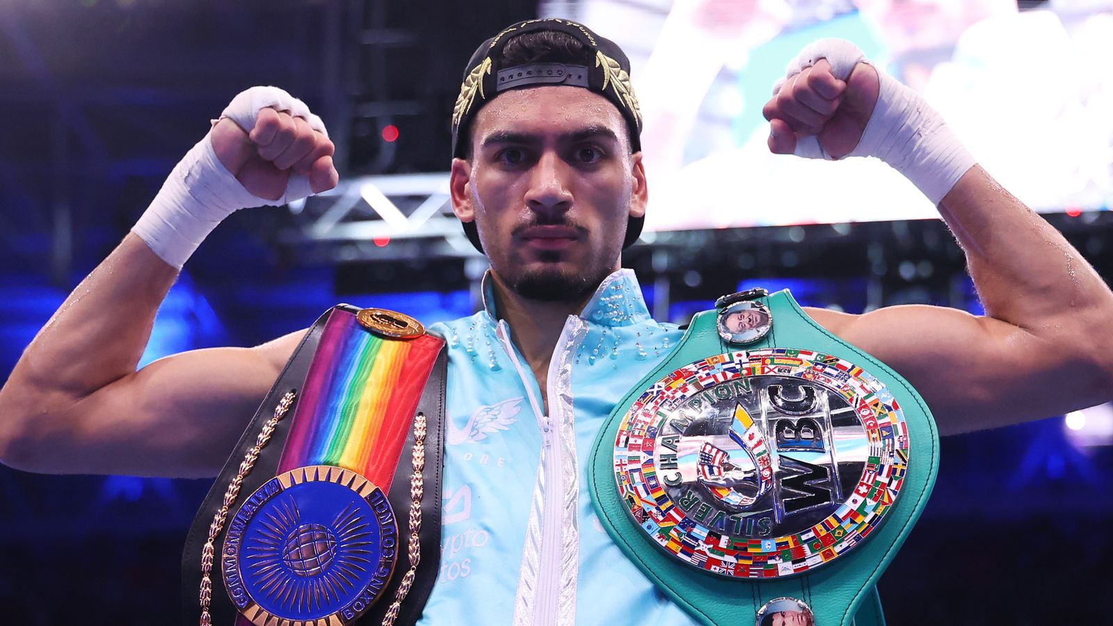 Joshua vs Dubois: Tyler Denny beaten by rising star Hamzah Sheeraz at Wembley Stadium