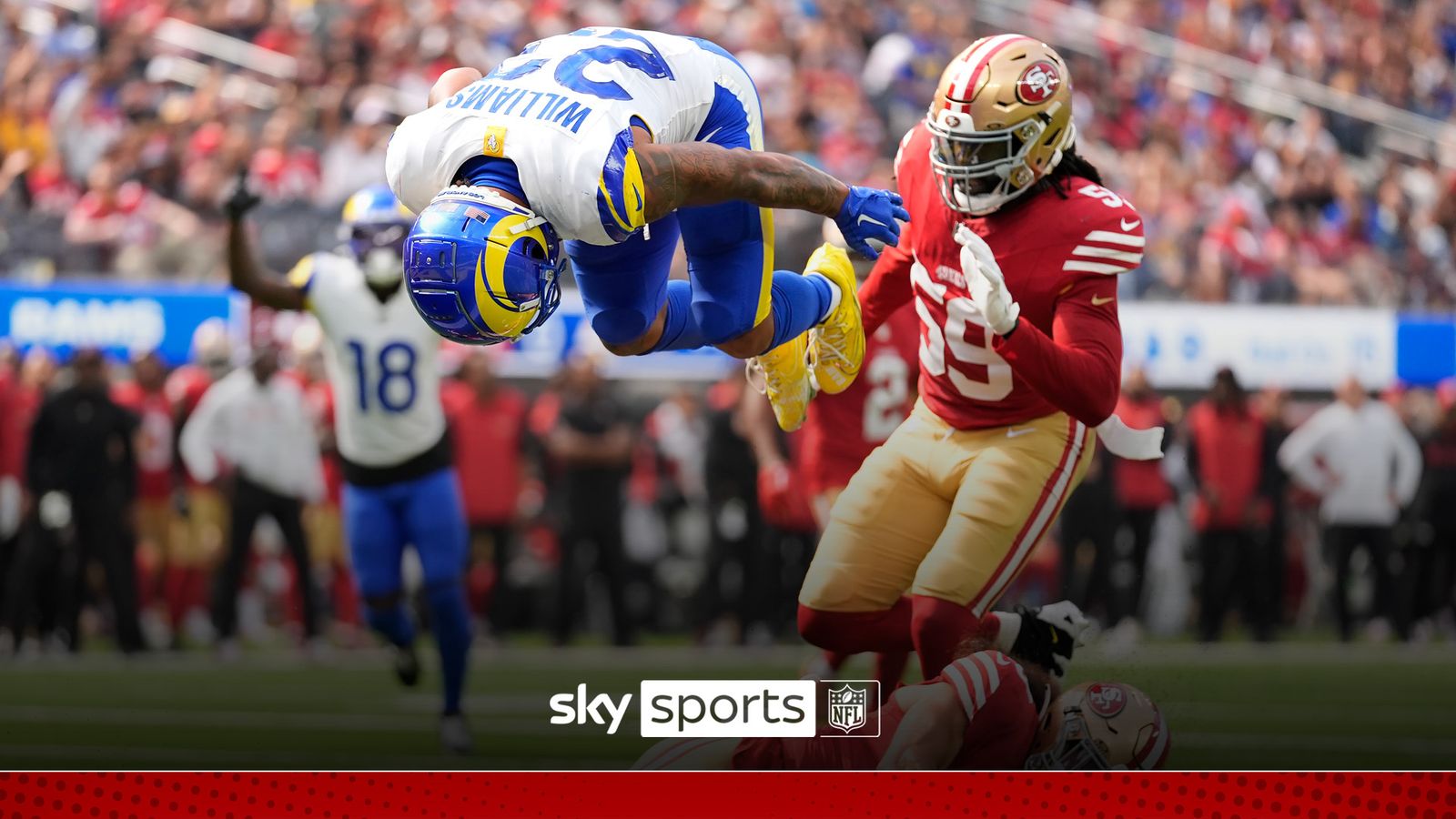 Rams vs 49ers: Play of the year? Kyren Williams with the SOMERSAULT ...