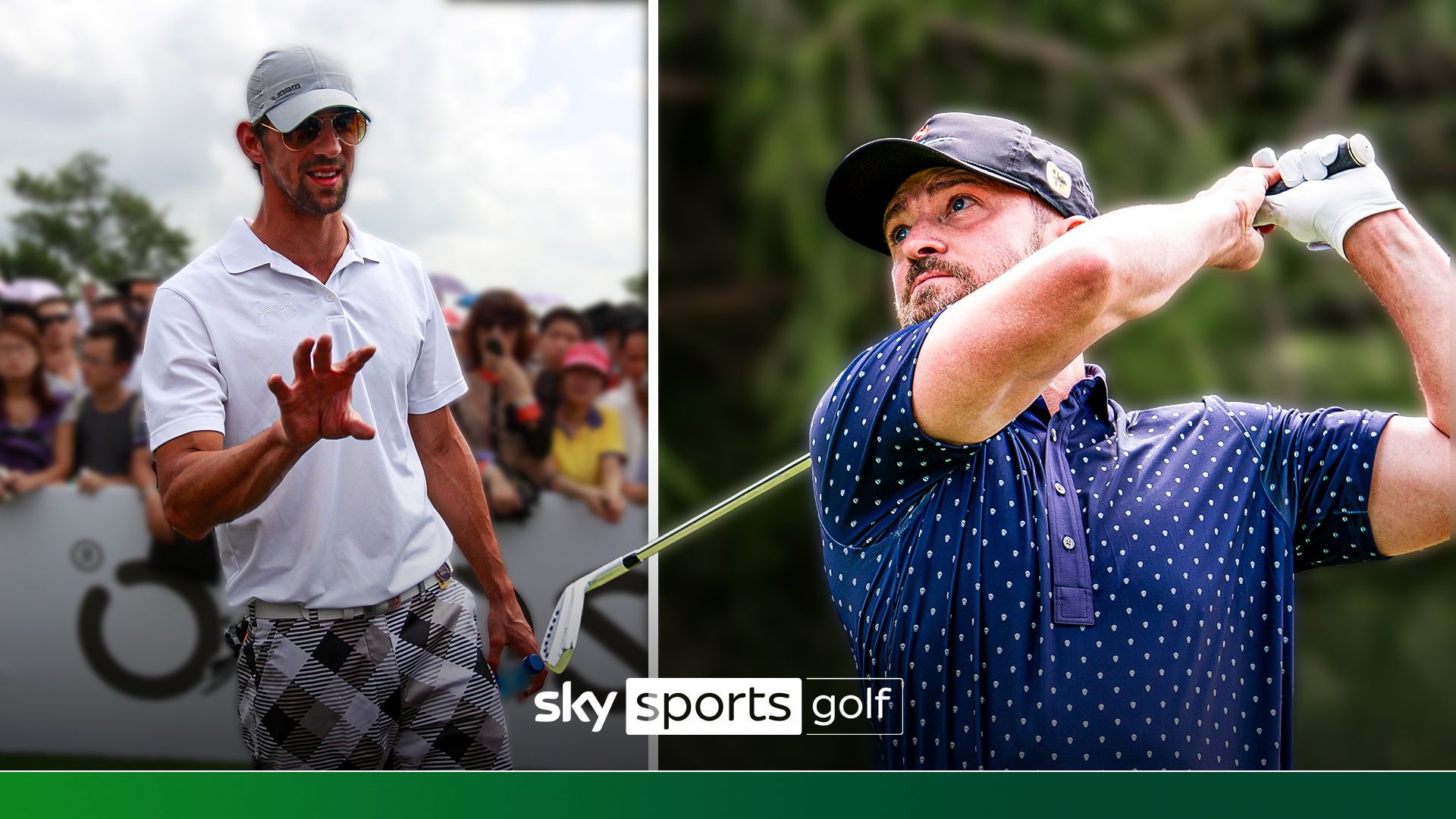 Timberlake, Phelps, Murray... the best celebrity golf shots ever!