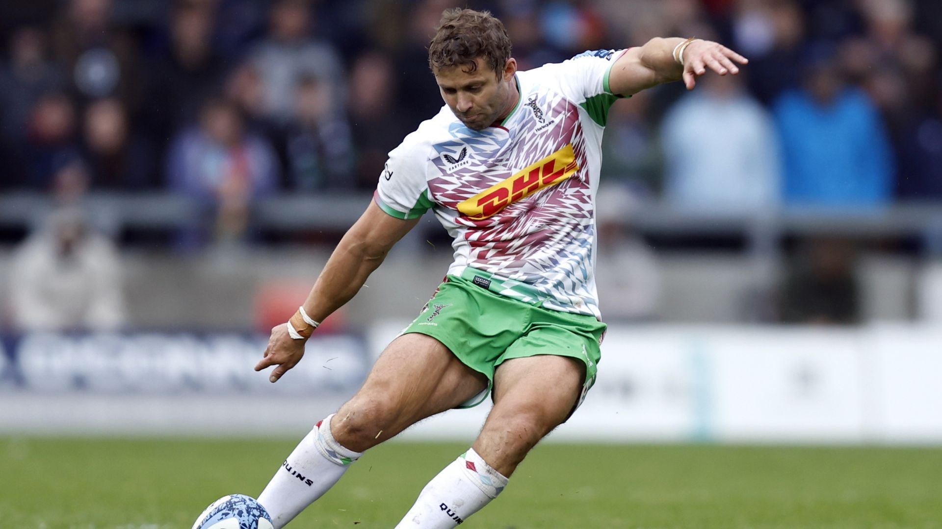Halfpenny among the tries for Quins while Ford injured in Sale defeat