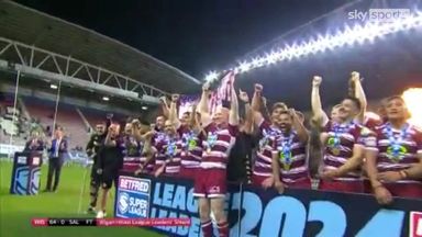 Wigan Warriors lift second successive League Leaders' Shield