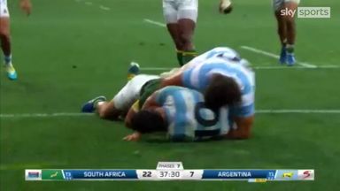 'Magical feet!' | Twinkle-toed Kolbe produces sensational try against Argentina