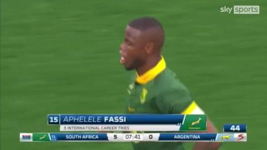 Fassi cuts through Argentina to make early breakthrough for South Africa