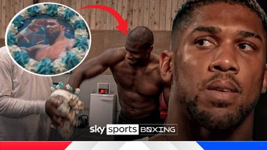 Dubois talks heated Joshua face-off and DESTROYS AJ-branded cake!