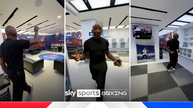 Inside Joshua's lavish Wembley dressing room!