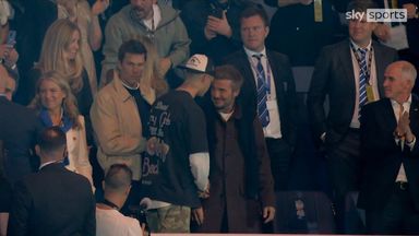 'Hollywood royalty...and Gary Neville!' | Becks among stars at Birmingham vs Wrexham