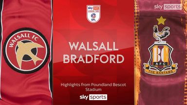 Walsall 2-1 Bradford.