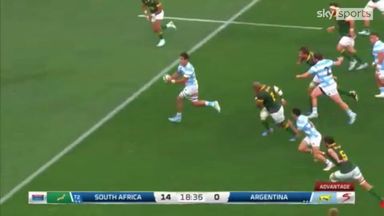 'Brilliant!' |  Argentina hit back with classy try against South Africa