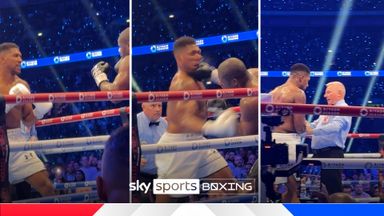 What Dubois' destructive KO of Joshua looked like from ringside!