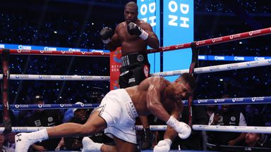 Anthony Joshua was knocked out by Daniel Dubois at Wembley (Picture By Mark Robinson Matchroom Boxing)