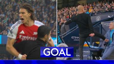 'It's a beauty!' | Calafiori stunner silences Etihad as Arsenal equalise