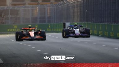 'That's a bit naughty!' | Norris and Gasly narrowly escape big collision