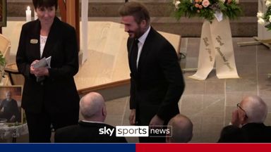 Beckham among guests at Sven-Goran Eriksson funeral