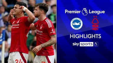 Four goals, three reds as Forest draw at Brighton