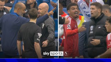 Both managers sent off following Gibbs-White's red card!