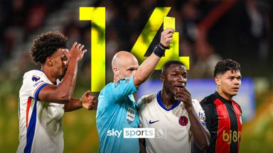 Every record-breaking yellow card between Bournemouth and Chelsea!