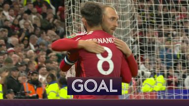 Fernandes and Eriksen link up to add a sixth for Man Utd