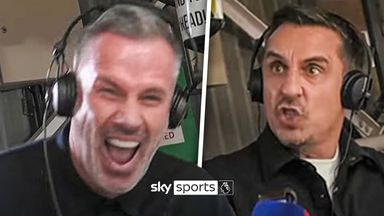 Comms cam! All of Carra, Nev's brilliant reactions during Man Utd vs Liverpool!