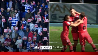 Red card protest at Reading - but hosts concede seconds later