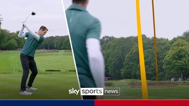 A new career?! Murray smokes driver on opening tee at Wentworth!