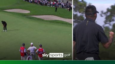 Putt of the Presidents Cup so far? Day sinks huge birdie to win hole!