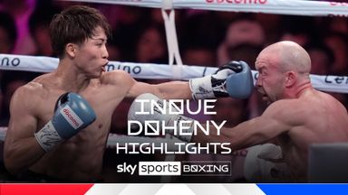 Highlights: Inoue forces Doheny to retire in undisputed title fight