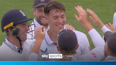 Hull claims his first wicket for England!