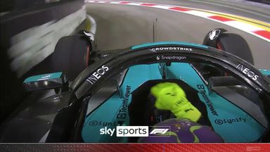 'Did he clip the wall?' | Hamilton's near miss on pit lane entry