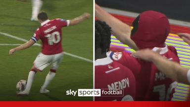 Marvel-lous Mullin! | Wrexham striker celebrates screamer with Deadpool mask! 