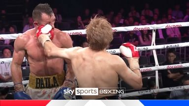 'It is OVER' | Sasaki's leaping left hook stops Balla