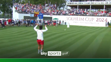 Khang gets US crowd fired up at Solheim Cup!