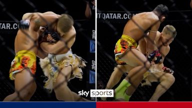 NEW ANGLE: Cage side view of Superlek's 49-second KO of Haggerty