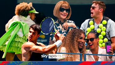 The green, the bows, the ruffles! Fashion week at the US Open