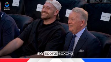 A distraction for AJ-Dubois? | Fury takes his seat at ringside!