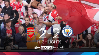 Arsenal 2-2 Man City | WSL highlights