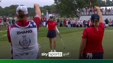 Zhang and Coughlin double USA's Solheim Cup lead