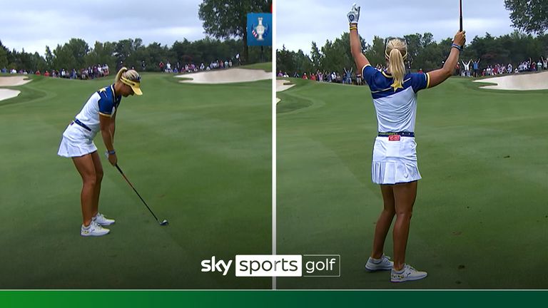 Anna Nordqvist holes out for eagle! | Cuts deficit against Allisen ...