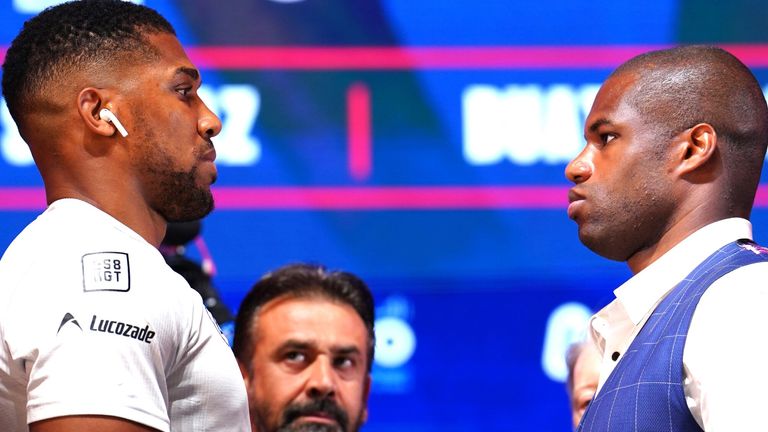 Anthony Joshua and Daniel Dubois