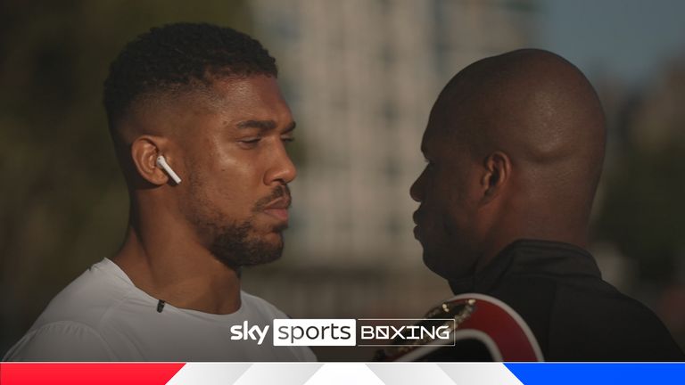 Ahead of Saturday's huge bout at Wembley, Anthony Joshua and Daniel Dubois come face-to-face for the first time during fight week. 