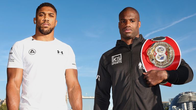 LONDON SEPT 16: Riyadh Season Card, Wembley Edition. Anthony Joshua v Daniel Dubois Media Day at Old Billingsgate Walk, London on the 16th September 2024. Credit: Leigh Dawney/Queensberry Promotions