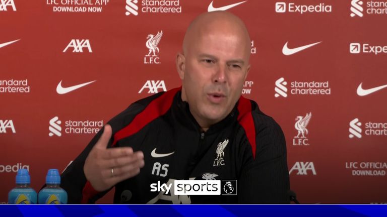 Liverpool's head coach Arne Slot remained tight lipped when we was asked the latest on player's contracts such as Mohamed Salah and Trent Alexander-Arnold and gave goalkeeper Caoimhin Kelleher praise for how he is handling the situation. 