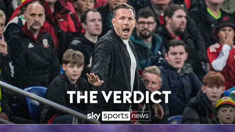 Wales' Coach Craig Bellamy calls out to his players during the UEFA Nations League soccer match between Wales and Turkey, at the Cardiff City Stadium, Wales, Friday, Sept. 6, 2024.