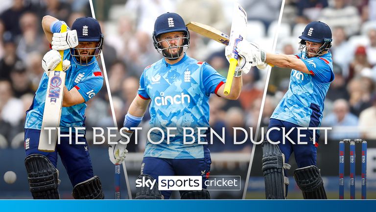 Watch the best shots from a destructive Ben Duckett who hammers 95 against Australia in the first ODI.