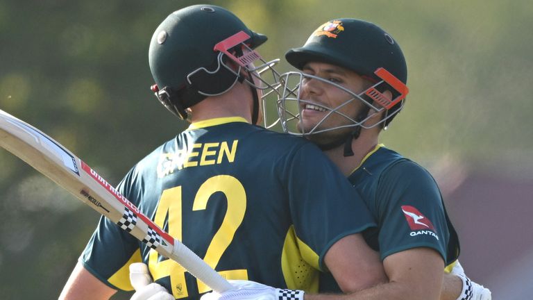 Cameron Green and Aaron Hardie, Australia, T20 (Getty Images)