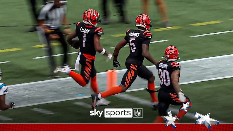 &#39;They won&#39;t catch him&#39; | Chase&#39;s 63yd pinball touchdown for Bengals