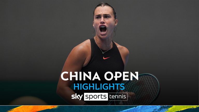 中国公开赛 Aryna Sabalenka 与 Mananchaya Sawangkayo 比赛的精彩集锦。