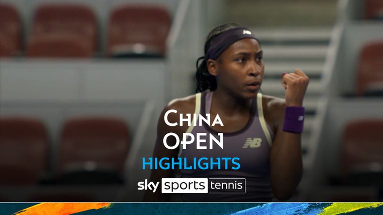 Highlights of the China Open match between Clara Burel and Coco Gauff.