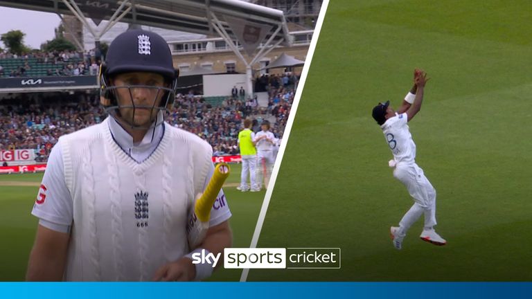 Watch as Joe Root is caught out from Lahiru Kumara&#39;s short ball in England&#39;s third Test against Sri Lanka.