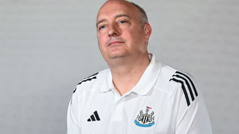 Newcastle United CEO Darren Eales pictured during the club's pre season training camp in July