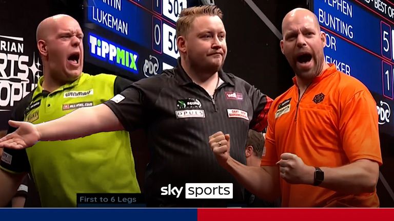 Michael van Gerwen, Martin Schindler and Kordek Nine Darts